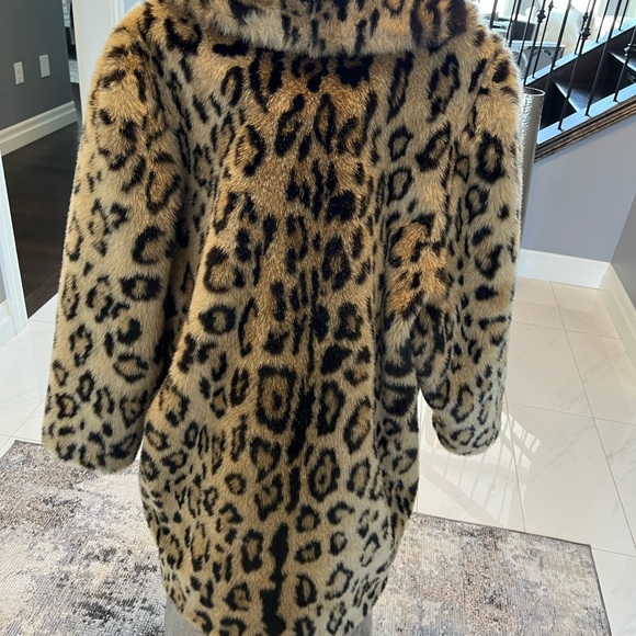 Sexy vintage cat coat size medium faux fur 70s smoking jacket style fall winter - Picture 11 of 16